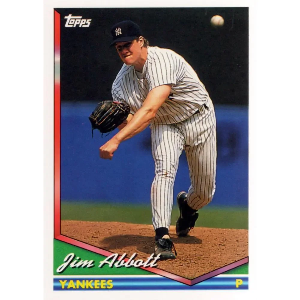 1994 Topps Jim Abbott # 350 New York Yankees